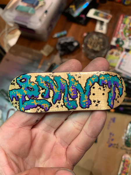 Collector Hand Painted 7Ply Defined Shape 32mm (Emnt Graffiti Logo)