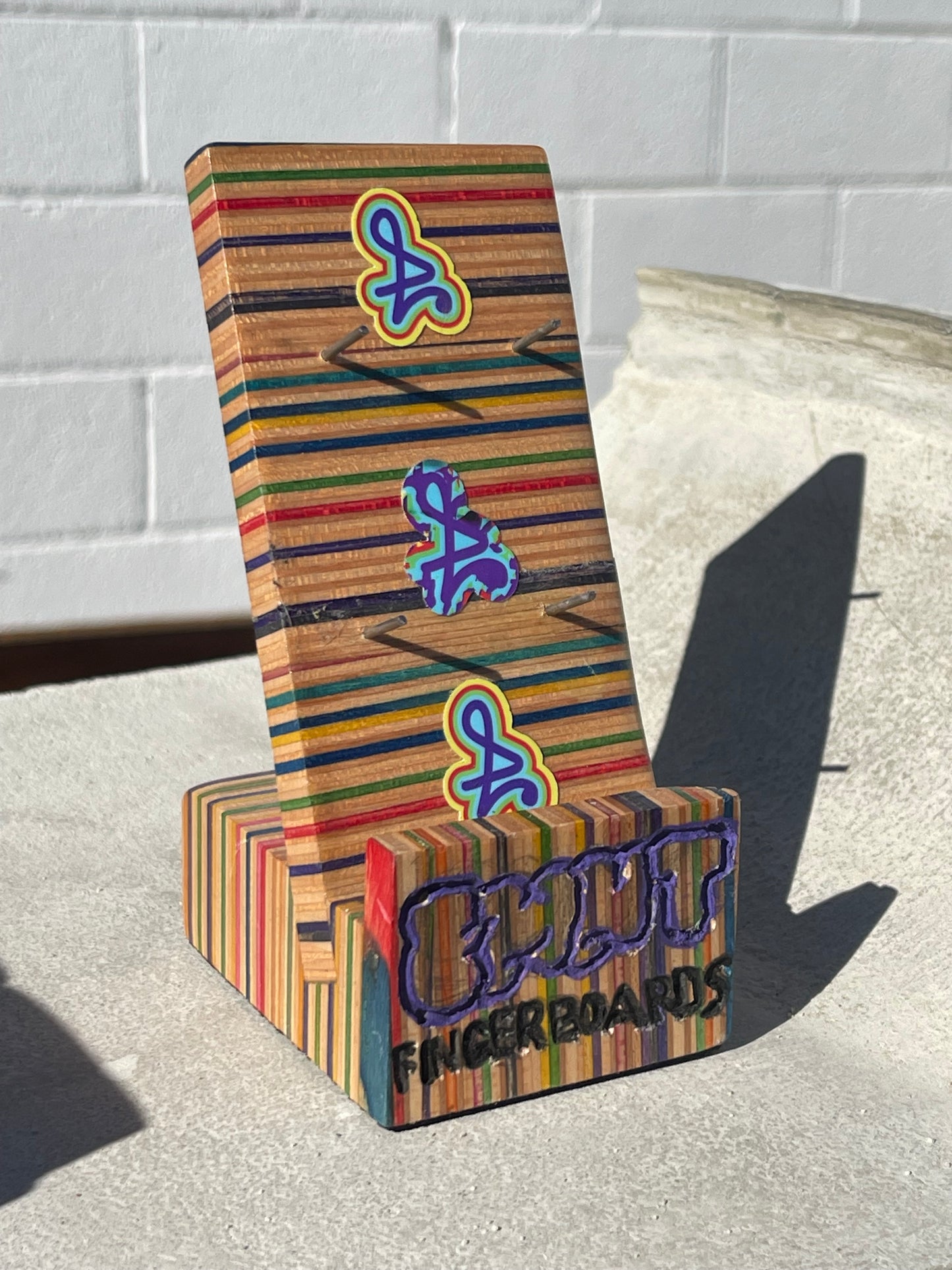 Custom Hand Engraved Fingerboard Display