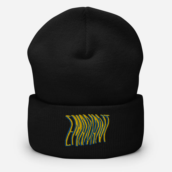 Wavy Embroidered Beanie