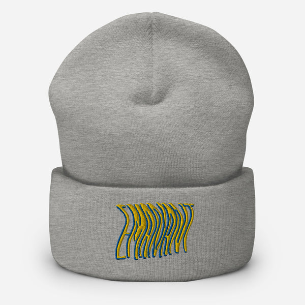 Wavy Embroidered Beanie