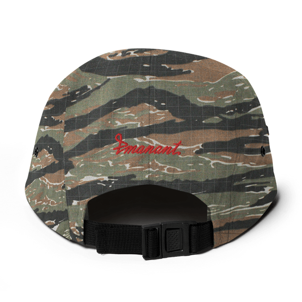 Red Bloom Five Panel Cap Camo