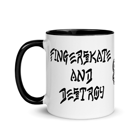 Fingerskate and Destroy Mug