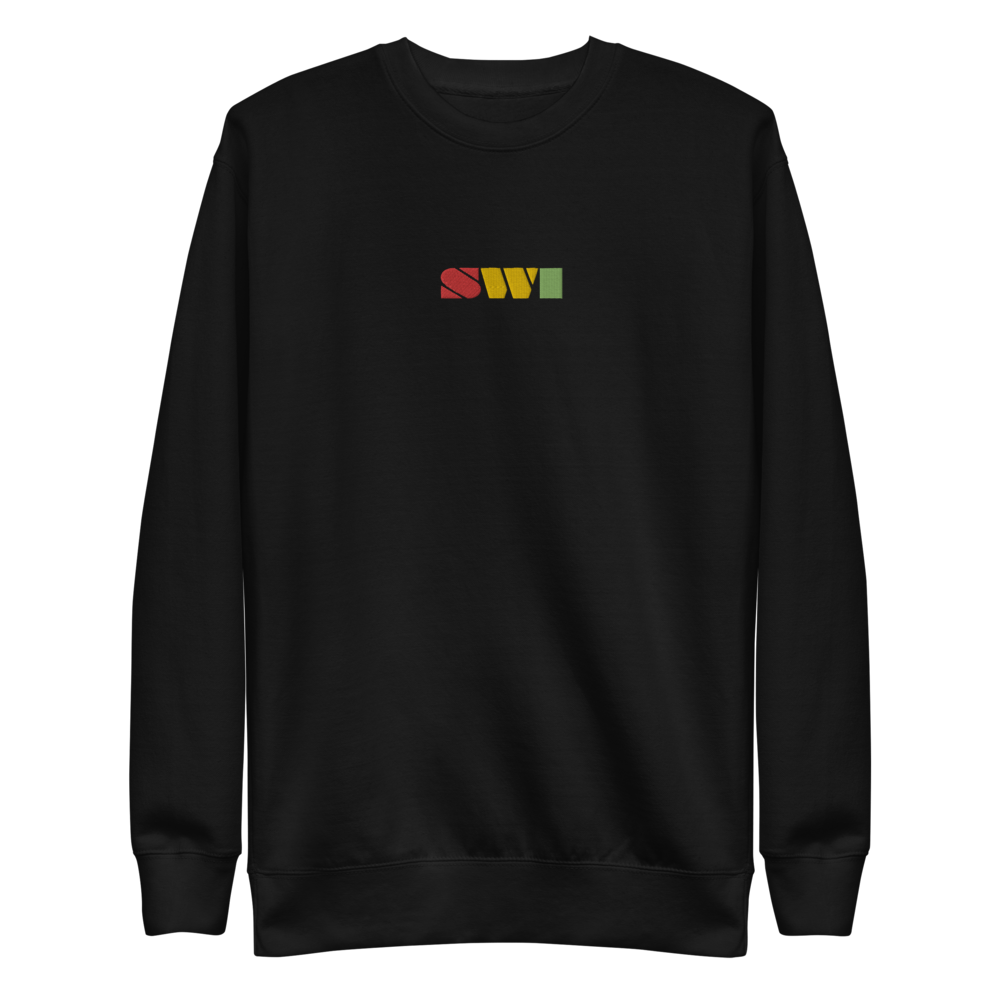 SWI Bar Rasta Embroidered Unisex Fleece Pullover